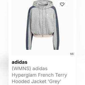 Adidas Gray Hooded Jacket